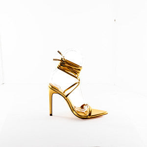 London Pointed Toe Heel Gold